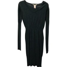 NWOT Tulle Anthropologie Gray Midi Sweater Dress