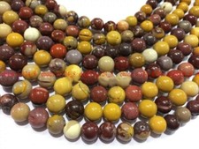 3 Strand Natural 6MM Mookaite Jasper Smooth Gemstone Round Loose Beads 15"