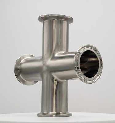 1.5'' Tri-Clamp Sanitary Cross (9MP)   SS304 Stainless Steel Fitting