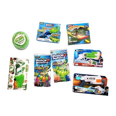 Zuru 5 Surprise Toy Mini Brands Slime Buncho Balloons  X Shot Slip n Slide Lot 8