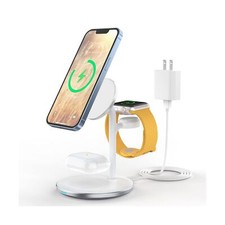 3 in 1 Wireless Charging Station for Multiple Devices, 15W Fast Wireless Mag-...