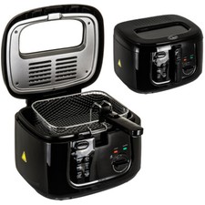 2.5L Electric Deep Fat Chip Fryer Non-Stick Pan & Safe Basket Handle With Window