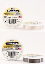 Beadalon 19 Strands Bead Stringing Wire Stainless Steel  Many Colors  Sizes