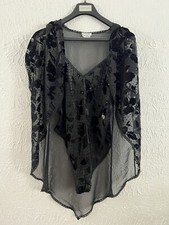 VTG Blanche Neiman Marcus Black Polyester Nightgown Lougerie set Average size