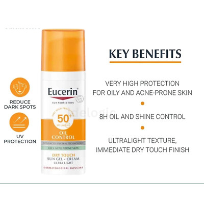 Eucerin Sun Fluid Pigment Control SPF50 + 50ml Sunscreen For Face Care