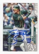 SIGNED BASEBALL CARD AUTO TOPPS 2020 OAKLAND A's ATHLETICS SKYE BOLT #U70