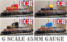G SCALE 45mm GAUGE FLATBED & CLASSIC NewRay KENWORTH DIECAST TRUCK RAILWAY TRAIN