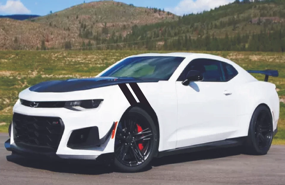 Calcomanías de guardabarros estilo Grand Sport rayas marca hachís Chevy Camaro gráficos de artillero Foto 2 de 3