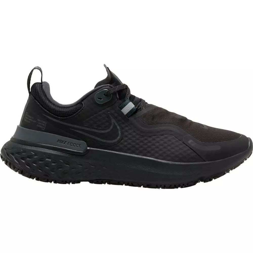 Gedateerd plug Soedan Nike React Shield Triple Black Shoes Water Resistant Running Shoes Women  Size | eBay