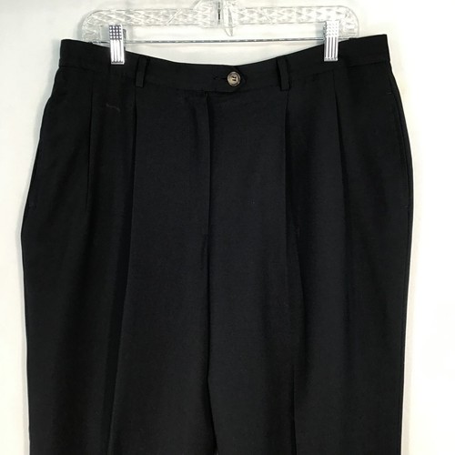 F. by Faconnable 100% Virgin Wool Slacks Pants Women's 16 Lightweight - Picture 4 of 16