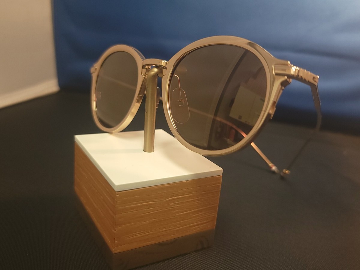 Thom Browne TB-110-C-T-GLD-48 New York Sunglass Gold Mirror Thom Browne TB-110-C-T-GLD-48 New York Sunglass Gold Mirror
