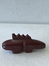 Zuni Dinosaur Fetish by Brandon Phillips*SIGNED* New Pipestone F0151