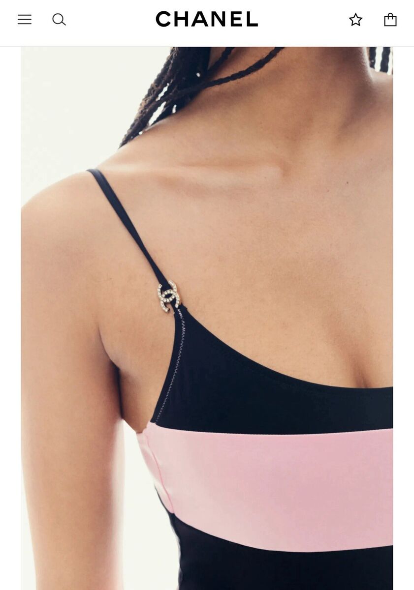 Chanel Coco Beach 24M Swimsuit Stretch Jersey 1 Piece 36 NWT Chanel Coco Beach 24M Swimsuit Stretch Jersey 1 Piece 36 NWT