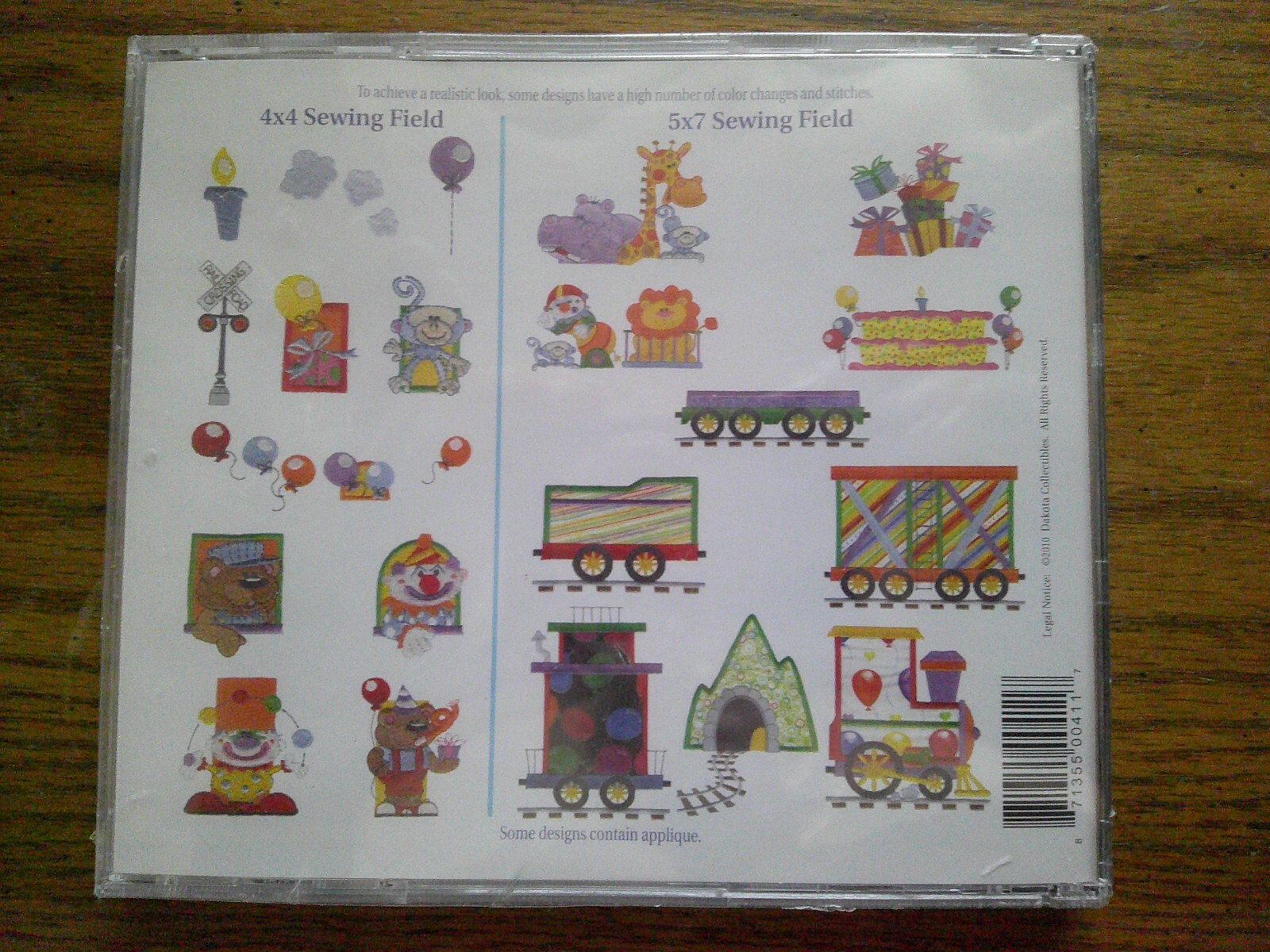 Dakota Collectibles Embroidery Design CD - Build a Train Sewin' Big #39 970411