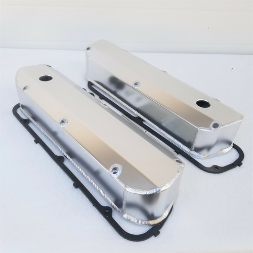 Small Block Ford Fabricated Satin Aluminum Valve Covers 289 302 351W