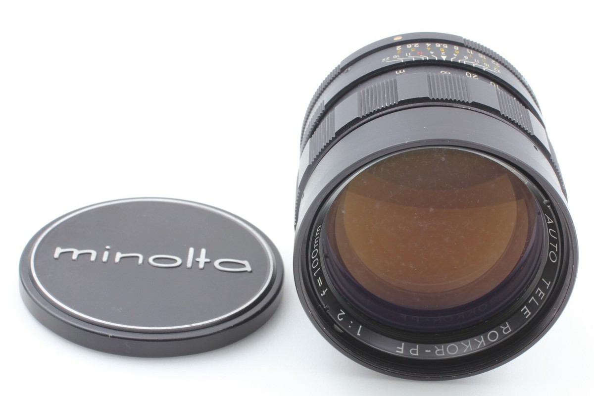 AS-IS] Minolta Auto Tele Rokkor PF 100mm f/2 MF Lens for MC
