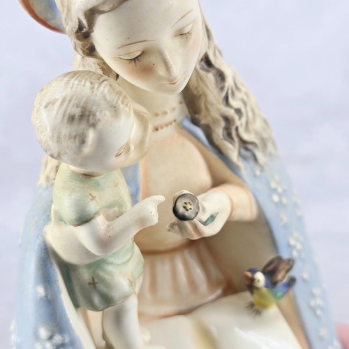 Rara Figurina Hummel Goebel Fiore Madonna 10/1 TMK 2 - 1950 1959 - Foto 16 di 20