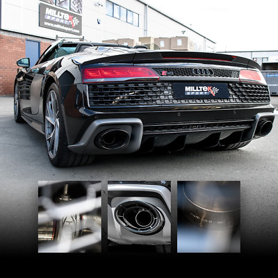 Milltek 3.15'' GPF Back Exhaust System For Audi R8 V10 Gen2 OPF/GPF Models 20-