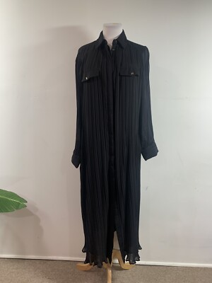 ZARA Womens Black Shirt Dress, Size S | eBay