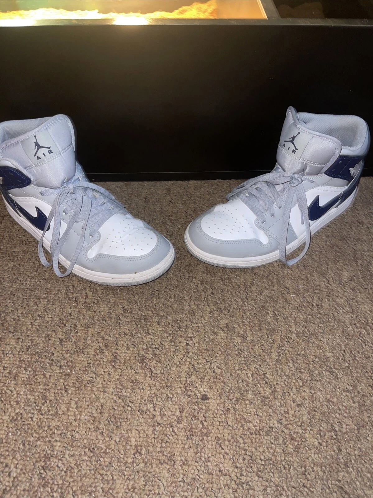 jordan 1 grigio e blu