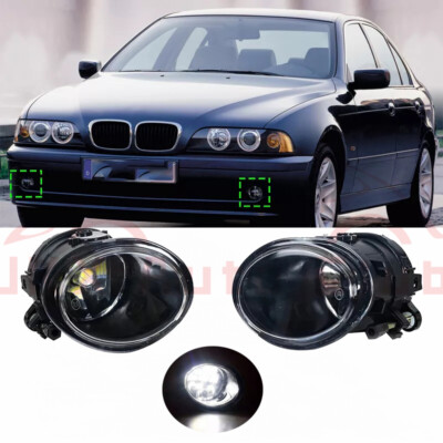 For BMW E39 5 Series E46 3 Series M3 t Pair Front LED Fog Lights Daytime Lamps