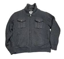 Schott Bros Sherpa Lined Wool Blend High Pile Fleece Full-Zip Jacket Men's XL