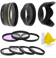 Wide Angle & Accessory Kit For Panasonic DMC-FZ330 DMC-FZ300 DMC-FZ200