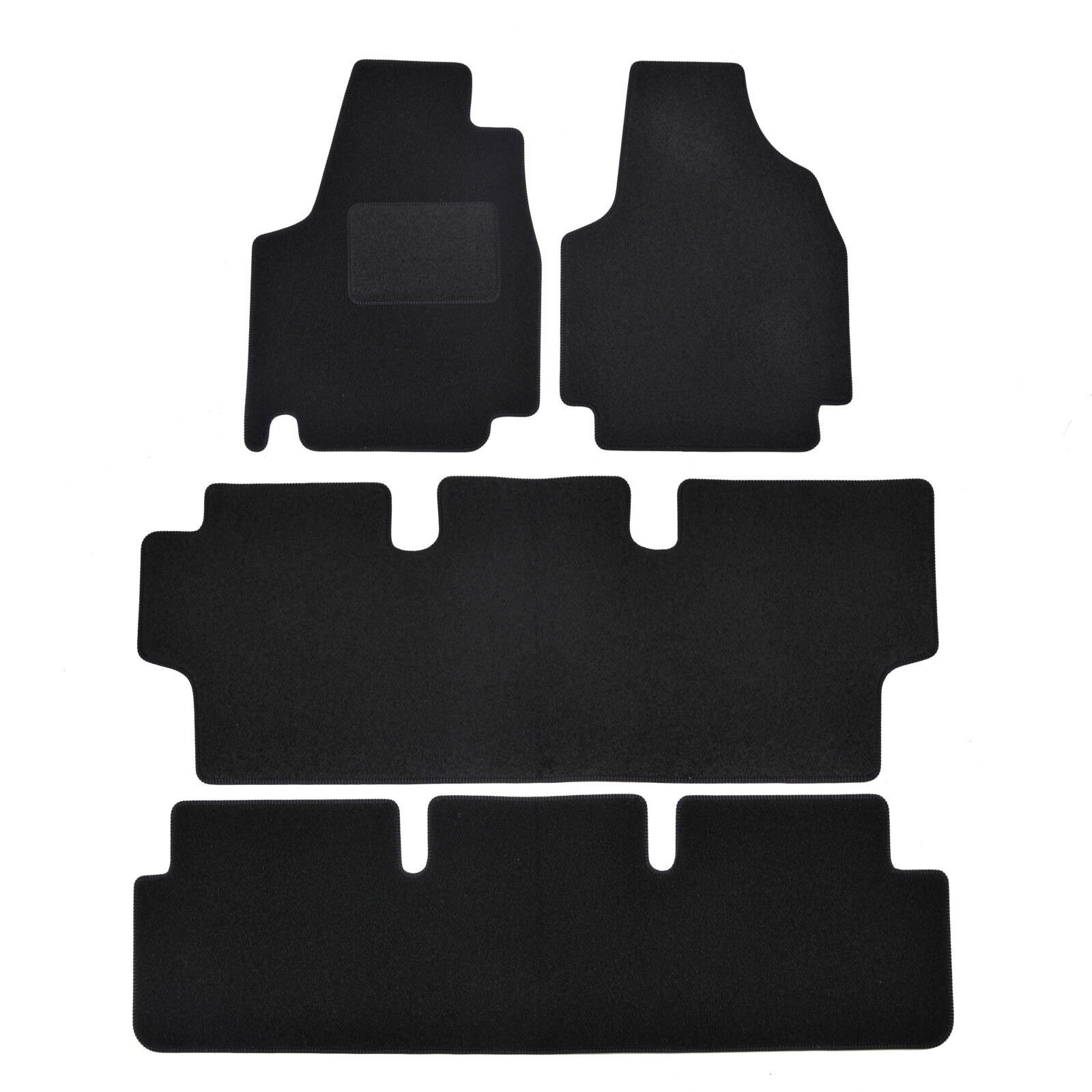 Tapis sur mesure Fiat Scudo 2002-2006 velours noir pour protéger le sol usé
