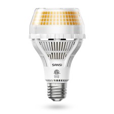 Upgraded SANSI 30W LED Light Bulbs 5000lm 3000K Soft Warm E26 ETL A21 2/4 packs