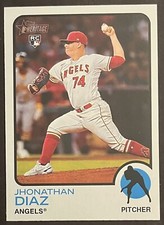 2022 TOPPS HERITAGE HIGH NUMBER JHONATHAN DIAZ #711 SHORT PRINT SP ROOKIE RC