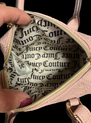 JUICY COUTURE MINI VALENTINE DUSTY BLUSH PINK SHOULDER BAG ADJ STRAP NEW NO TAGS - Picture 6 of 10