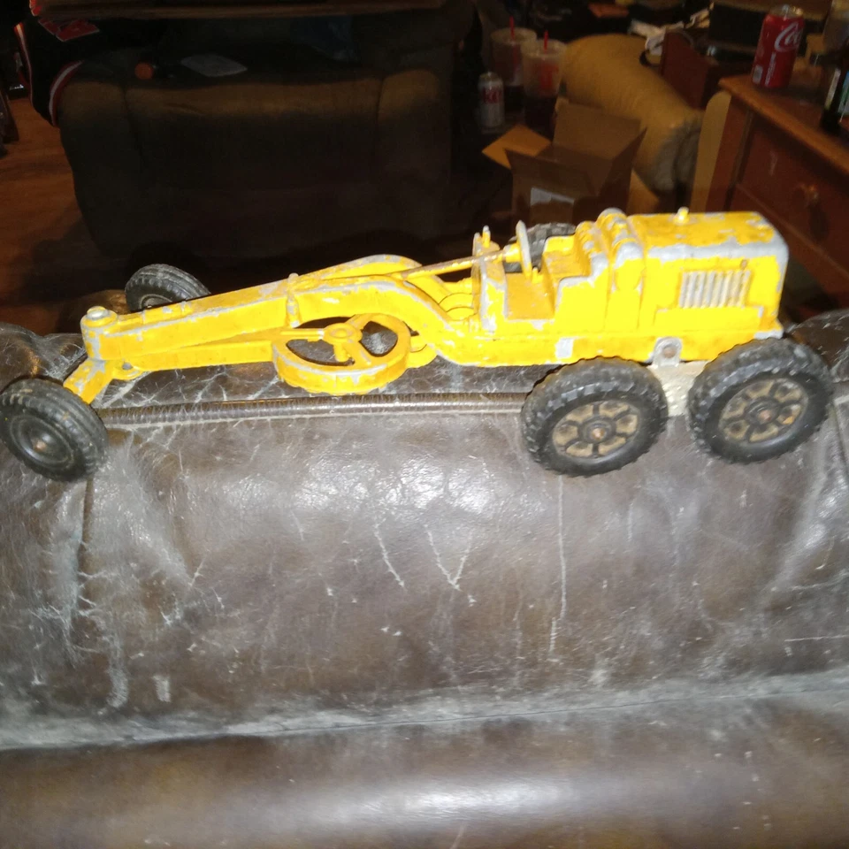 Vtg Hubley Kiddie Toy Road Scraper Grader Diecast No. 481 1950's Vehicle - Image 2 of 4