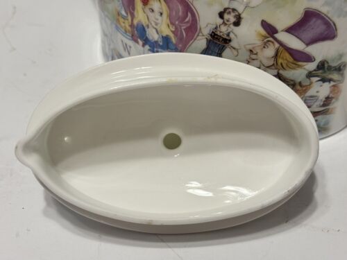Vtg Whittard Chelsea China Drink Me Alice Wonderland Mad Hatter Tea Pot 2 Cups - Picture 16 of 20