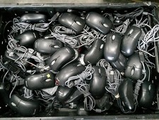 Lot of 10 - Used Mixed Genuine Microsoft USB LED Optical Scroll Mouse