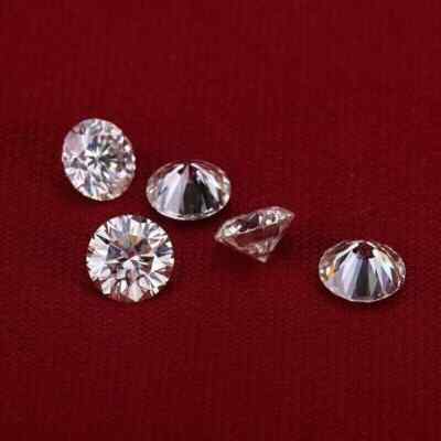 1 Ct Natural White Diamond Round Cut 4 mm 4 Pcs VVS1 D Grade GDGL Certified V10