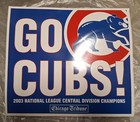 2003 Rare Chicago Cubs National League Division Champions Chicago Tribune Insert — photo 2