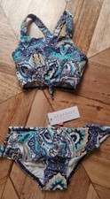 Seafolly - Girls Summer Chintz Paisley Frill Tankini/Bathers - Size 4 RRP 59.95