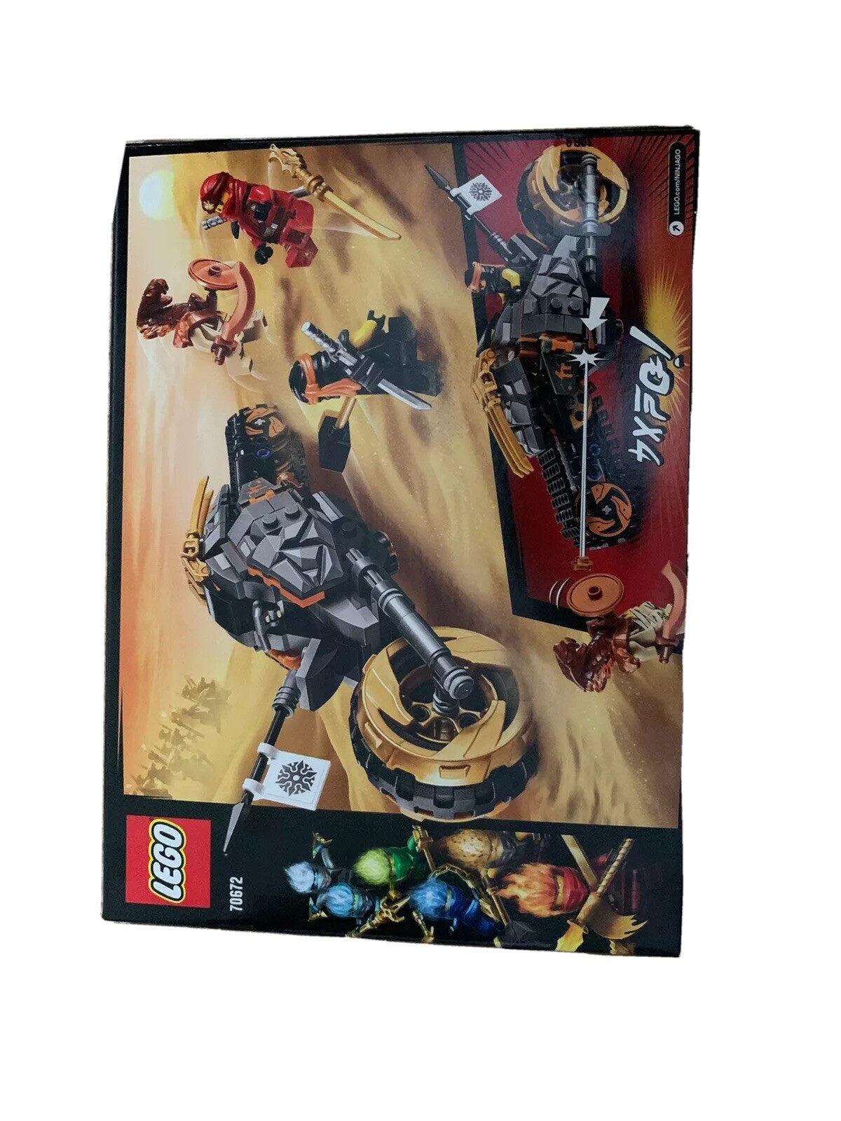 lego ninjago cole's dirt bike 70672