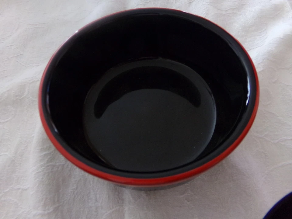 Tigela de cereais Waechtersbach Espanha aro vermelho e sopa preta muito bom estado! - Imagem 2 de 4