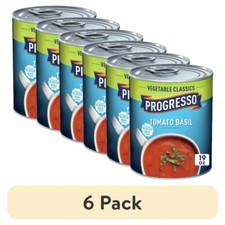  6 pack Progresso Tomato Basil Soup, Vegetable Classics Canned Soup,Gluten Free