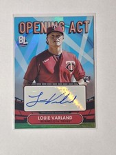 2023 Topps Big League - Opening Act Autographs Blue Foil #OAA-LVA Louie Varland