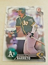 FRANK BARRETO 2016 1st BOWMAN DRAFT CARD BD-179 OAKLAND A'S (FIRST ROOKIE BASE)
