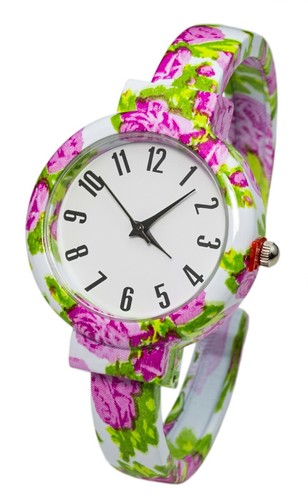 Blekon Collections Analog Quartz Womens 32mm Case Floral Design Cuff Bange Watch - 第 52/60 張圖片