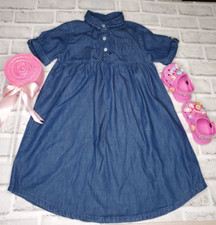 Girl Denium Short Sleeve Dress Size 6x