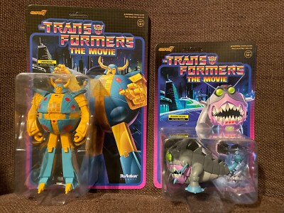 Super 7 ReAction Transformers Unicron Sharkticon The Movie NOC