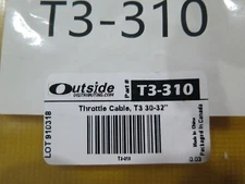 Outside Distributing T3-310 T3 Style Throttle Cable Sleeve Length 31.0in.(5D1-2)