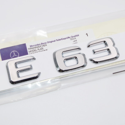 Chrome ABS Nameplate E 250 Emblem Trunk Logo Badge Nameplate Decoration AMG