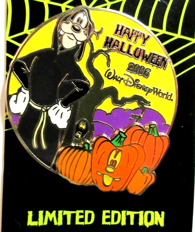PIN GOOFY DISNEY WORLD HAPPY HALLOWEEN 2006 - LE OF 2500 (BRILLA EN LA OSCURIDAD) #49842 Foto 2 de 4