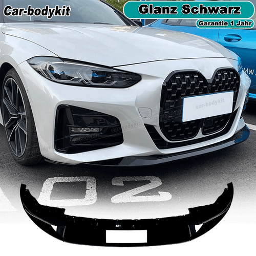 Glanz Schwarz Frontlippe Front Stoßstangen Spoiler für BMW G26 M440i M-Sport 20+ - Bild 1 von 8