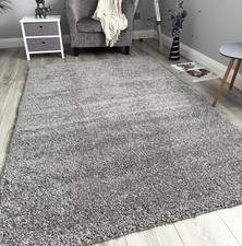 Machine Washable Rugs Small Large Thick Living Room Hallway Anti-Slip Plain Rug